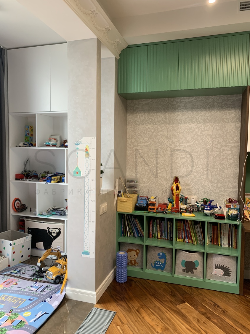 Детская комната "Мята" со спорт зоной
